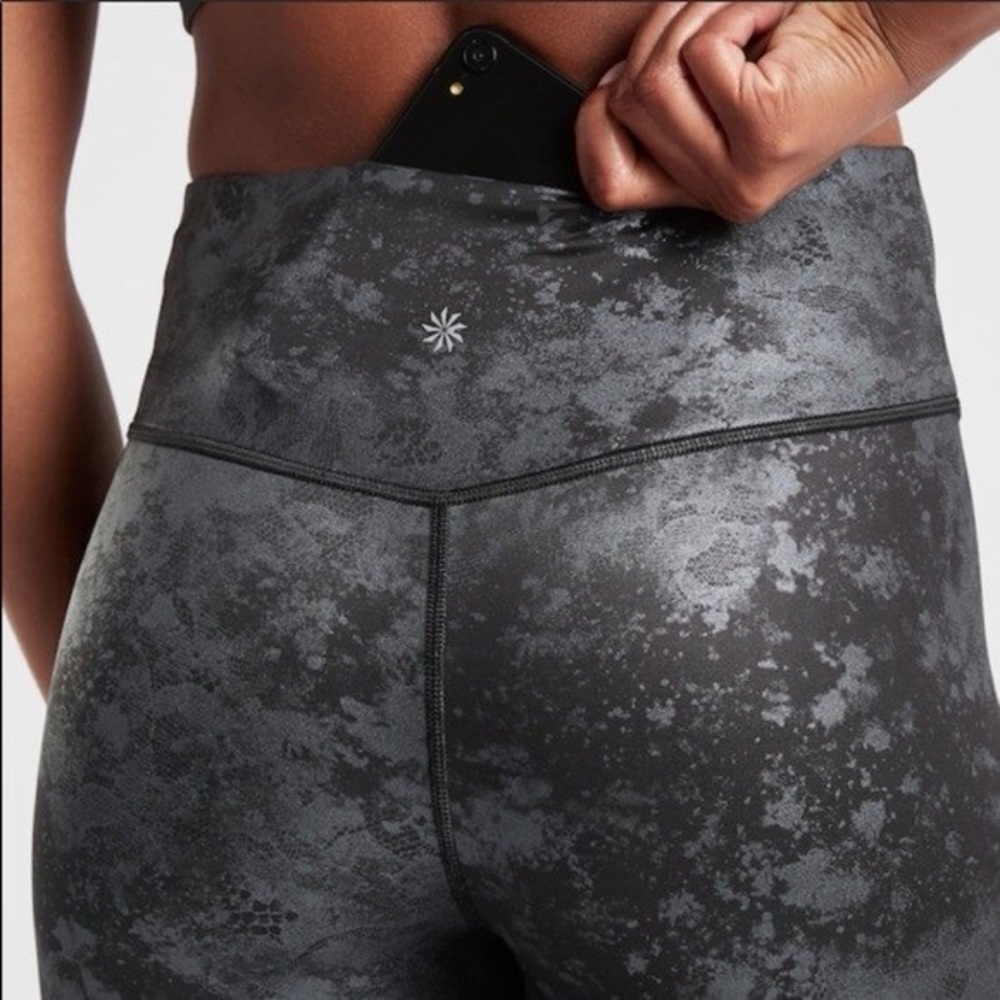 Athleta Elation Tight Misty Lace set - Picture 2 of 4